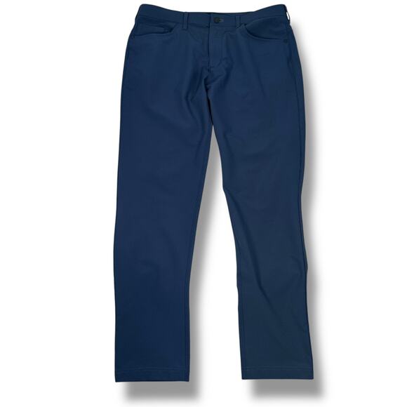 Public Rec Dealmaker 5-Pocket Pant Mens 33 x 32 Blue Stretch Golf Pants Straight - Picture 1 of 11